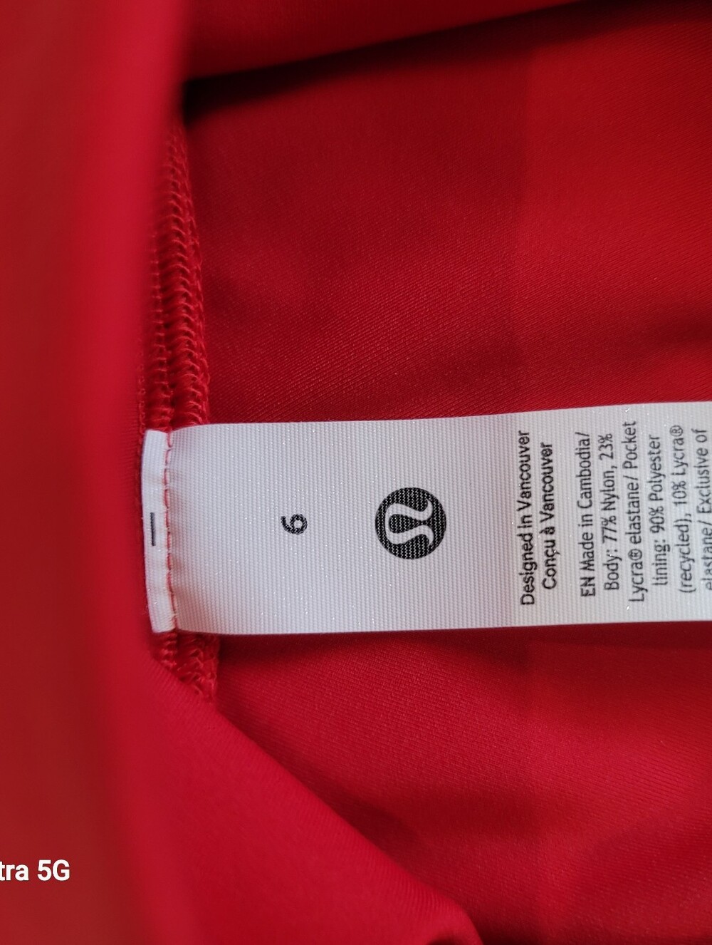 lululemon athletica Red Athletic Leggings